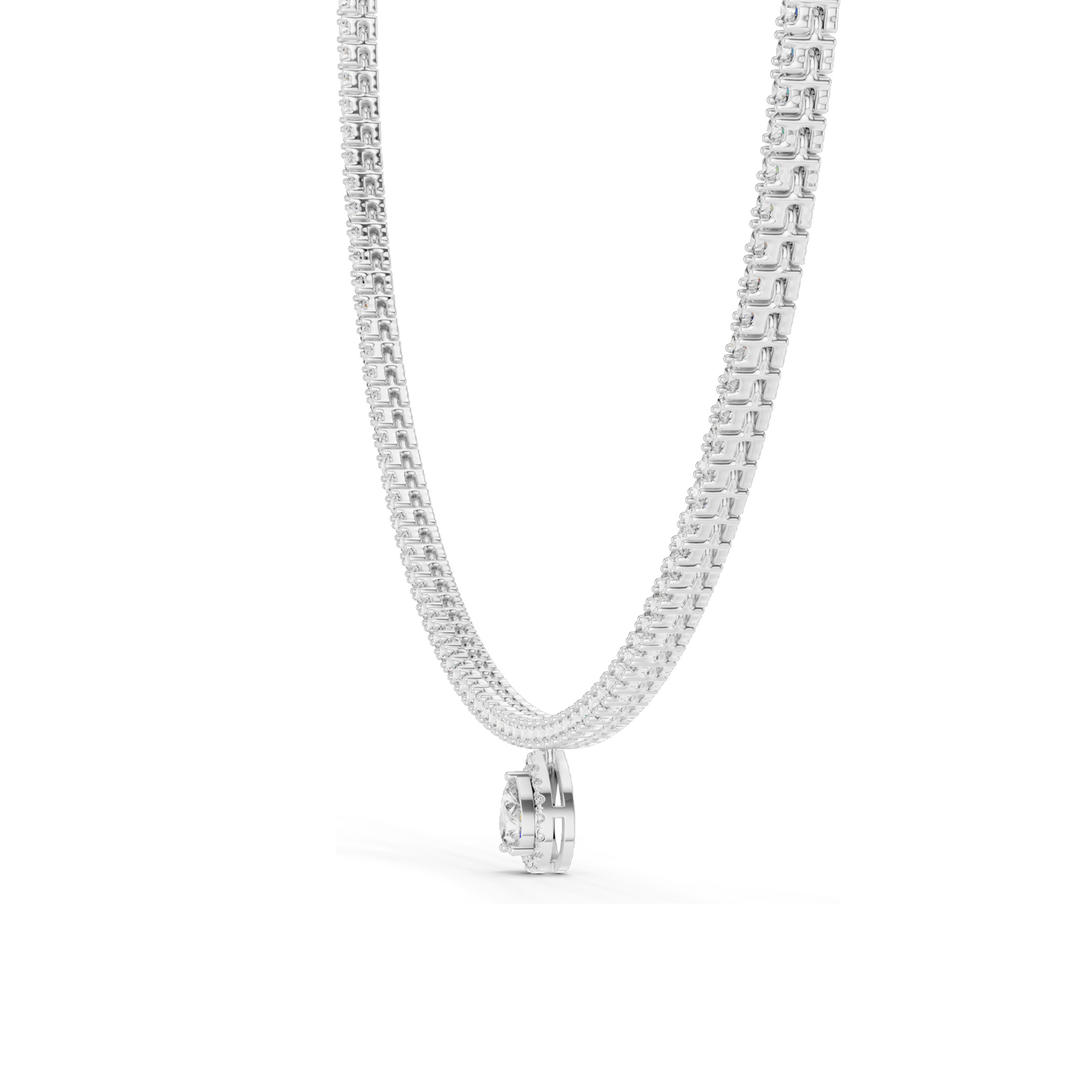 4.53 CT Lab-Grown Diamond Necklace | VVS-VS EF CVD Diamonds | 18KT, 14KT Gold Chain Pendant | Rose, Yellow, White Gold Options | Luxury Fine Jewelry