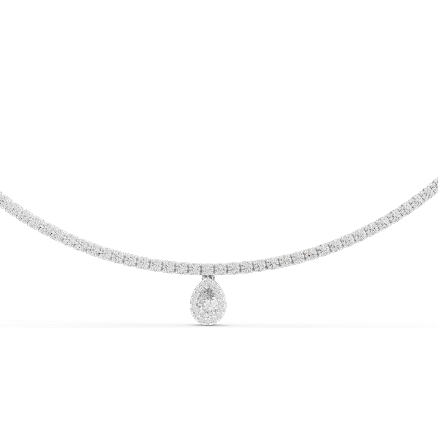 4.53 CT Lab-Grown Diamond Necklace | VVS-VS EF CVD Diamonds | 18KT, 14KT Gold Chain Pendant | Rose, Yellow, White Gold Options | Luxury Fine Jewelry
