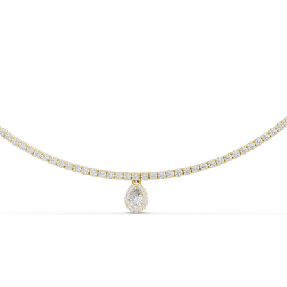4.53 CT Lab-Grown Diamond Necklace | VVS-VS EF CVD Diamonds | 18KT, 14KT Gold Chain Pendant | Rose, Yellow, White Gold Options | Luxury Fine Jewelry