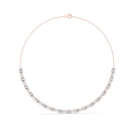 192.7 CT Lab Diamond Necklace | VVS-VS EF CVD Diamonds | 18KT, 14KT Gold Options | Rose, Yellow, White Gold | Luxury Fine Jewelry