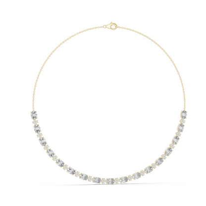 192.7 CT Lab Diamond Necklace | VVS-VS EF CVD Diamonds | 18KT, 14KT Gold Options | Rose, Yellow, White Gold | Luxury Fine Jewelry