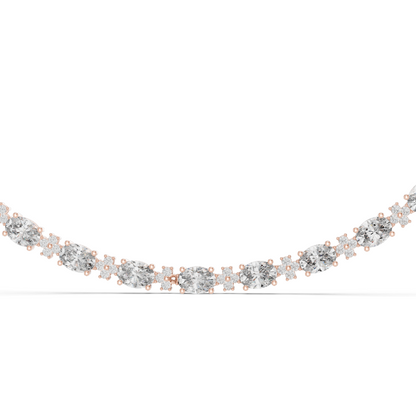 1.28 CT Lab Diamond Necklace | VVS-VS Clarity, EF Color | 18KT, 14KT, Rose, Yellow, White Gold Options | Luxury Fine Jewelry
