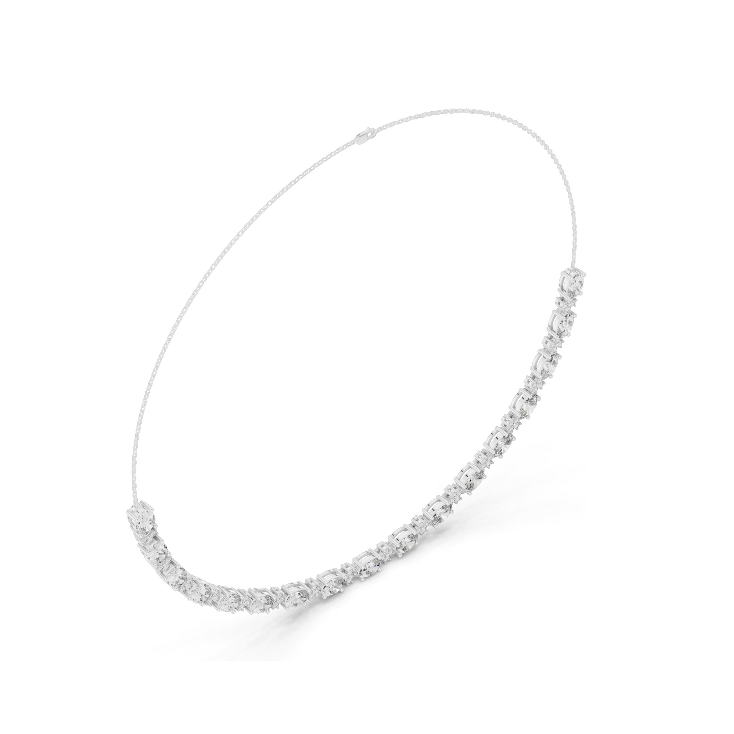 1.28 CT Lab Diamond Necklace | VVS-VS Clarity, EF Color | 18KT, 14KT, Rose, Yellow, White Gold Options | Luxury Fine Jewelry