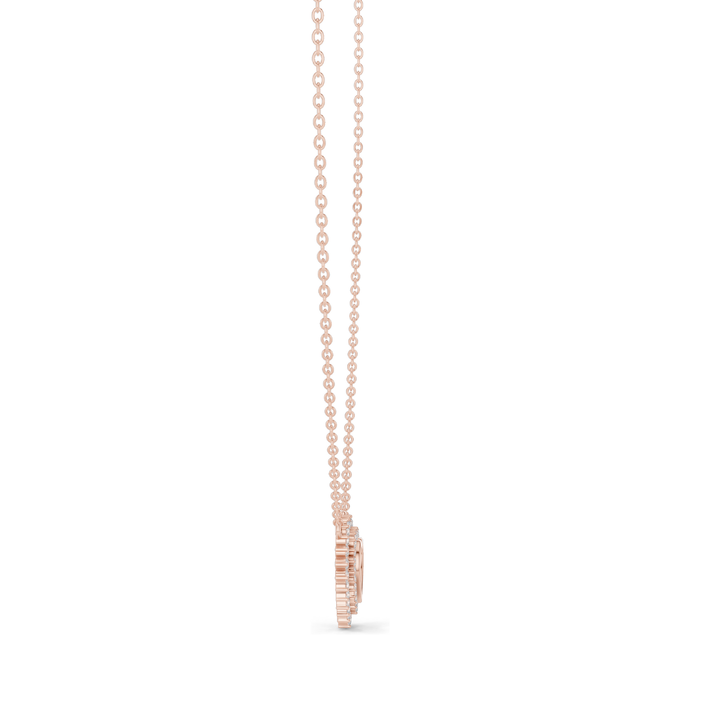 0.38 CT Lab Diamond Heart Pendant Necklace | 18KT, 14KT, Rose, Yellow, White Gold | Luxury Fine Jewelry for Her