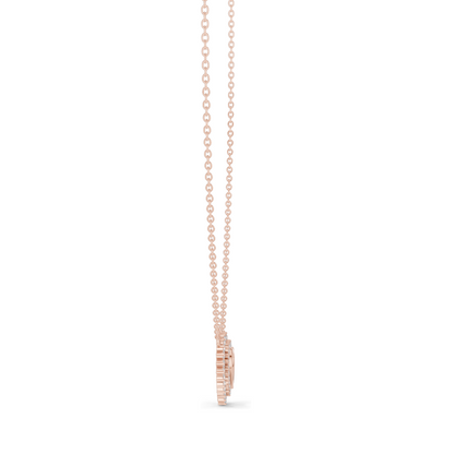 0.38 CT Lab Diamond Heart Pendant Necklace | 18KT, 14KT, Rose, Yellow, White Gold | Luxury Fine Jewelry for Her