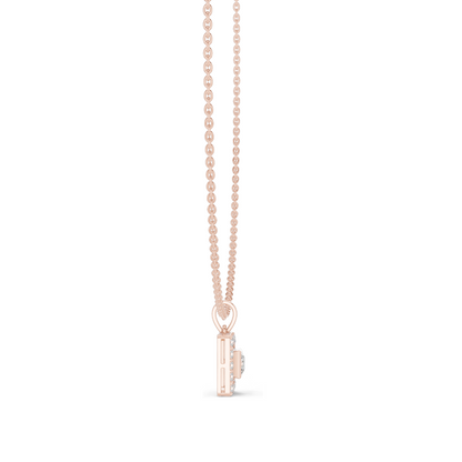1.64 CT Lab Diamond Necklace | Square Cut CVD Diamonds | 18KT, 14KT, Rose, Yellow, White Gold | Luxury Fine Jewelry
