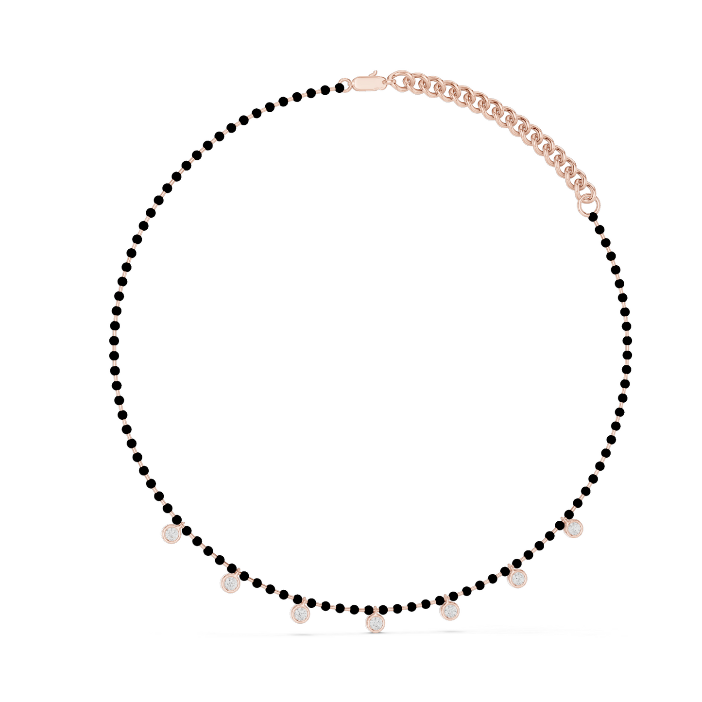 18KT,14KT Gold Diamond Necklace | 0.77CT VVS-VS CVD Diamonds | Rose, Yellow, White Gold | Luxury Fine Jewelry
