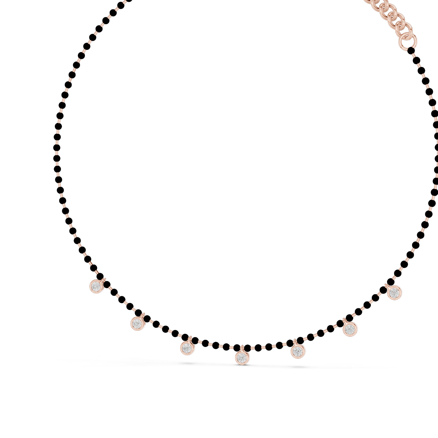 18KT,14KT Gold Diamond Necklace | 0.77CT VVS-VS CVD Diamonds | Rose, Yellow, White Gold | Luxury Fine Jewelry