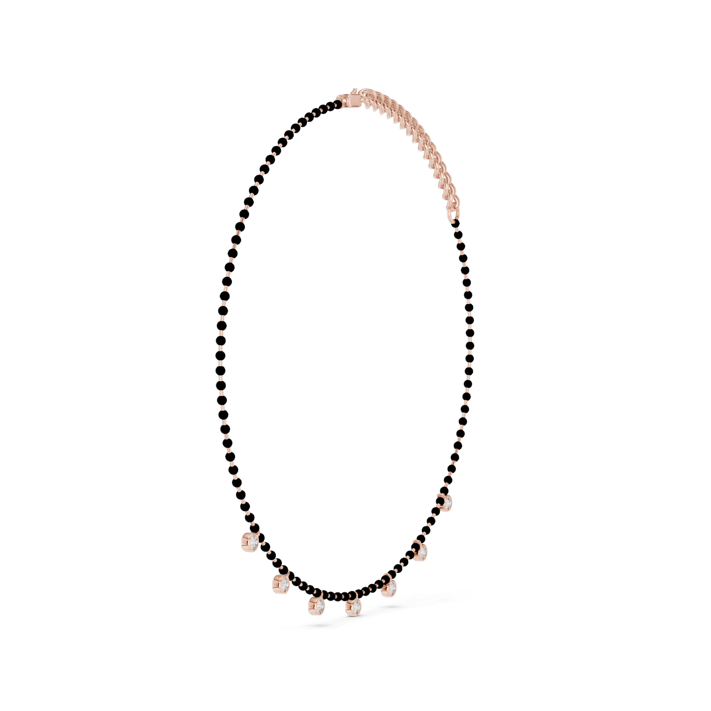 18KT,14KT Gold Diamond Necklace | 0.77CT VVS-VS CVD Diamonds | Rose, Yellow, White Gold | Luxury Fine Jewelry