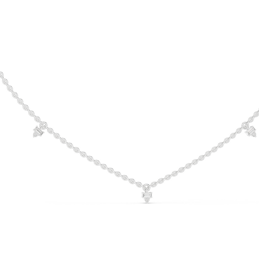 0.305 CT Lab Diamond Necklace | VVS-VS EF Diamond Chain Pendant | 18KT, 14KT Gold | Rose, Yellow, White Gold | Luxury Fine Jewelry
