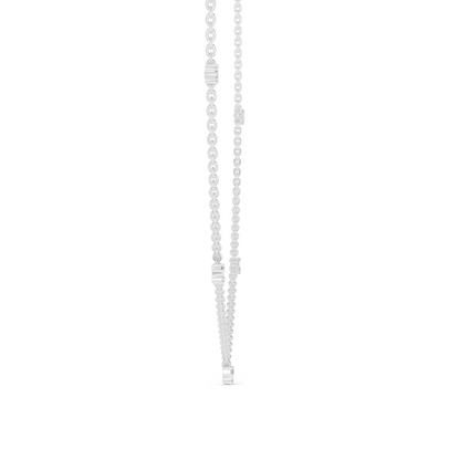 0.305 CT Lab Diamond Necklace | VVS-VS EF Diamond Chain Pendant | 18KT, 14KT Gold | Rose, Yellow, White Gold | Luxury Fine Jewelry