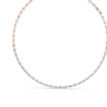 3.3495 CT Lab-Grown VVS-VS-EF CVD Diamond Necklace | 18KT, 14KT Rose, Yellow, White Gold | Luxury Fine Jewelry