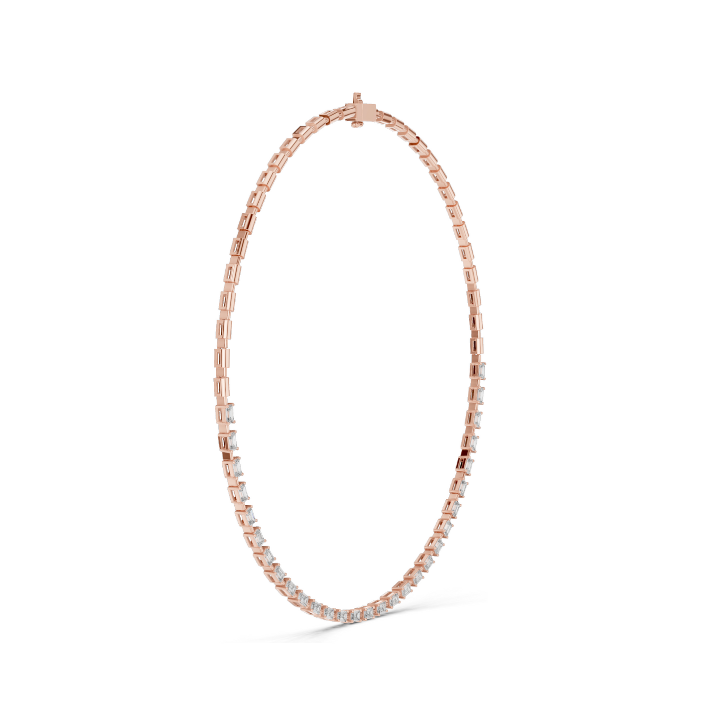 3.3495 CT Lab-Grown VVS-VS-EF CVD Diamond Necklace | 18KT, 14KT Rose, Yellow, White Gold | Luxury Fine Jewelry