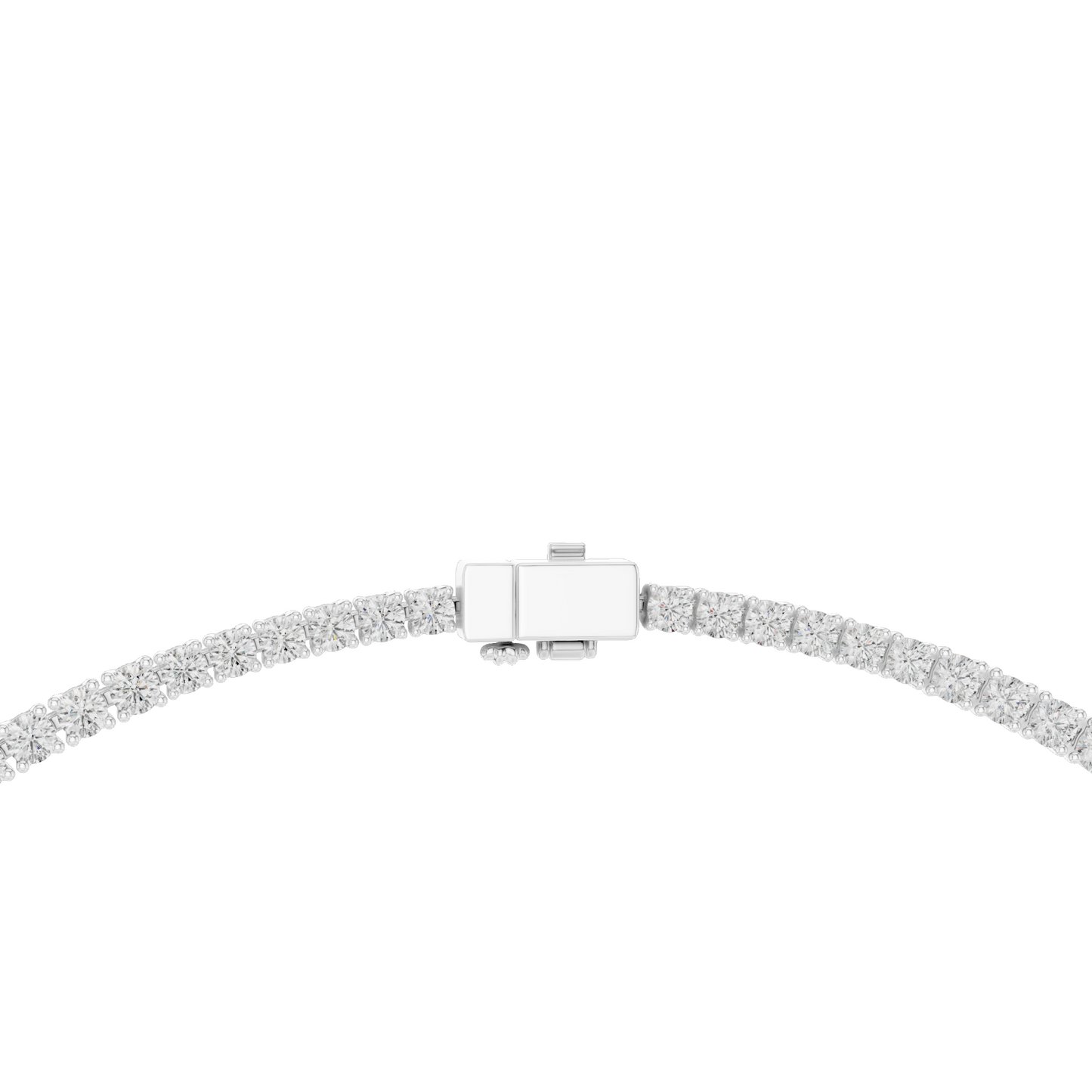 26.82 CT Lab-Grown Diamond Tennis Necklace | Round Brilliant Cut | 18KT, 14KT, Rose, Yellow, White Gold | VVS-VS EF Clarity