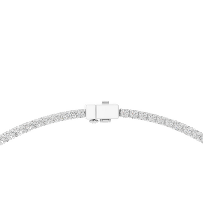 26.82 CT Lab-Grown Diamond Tennis Necklace | Round Brilliant Cut | 18KT, 14KT, Rose, Yellow, White Gold | VVS-VS EF Clarity