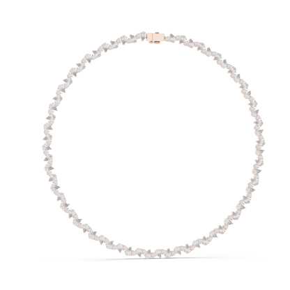 14.289 CT Lab-Grown Diamond Necklace | VVS-VS Clarity | CVD Diamonds in 18KT, 14KT Gold | Rose, Yellow, White Gold | Luxury Fine Jewelry
