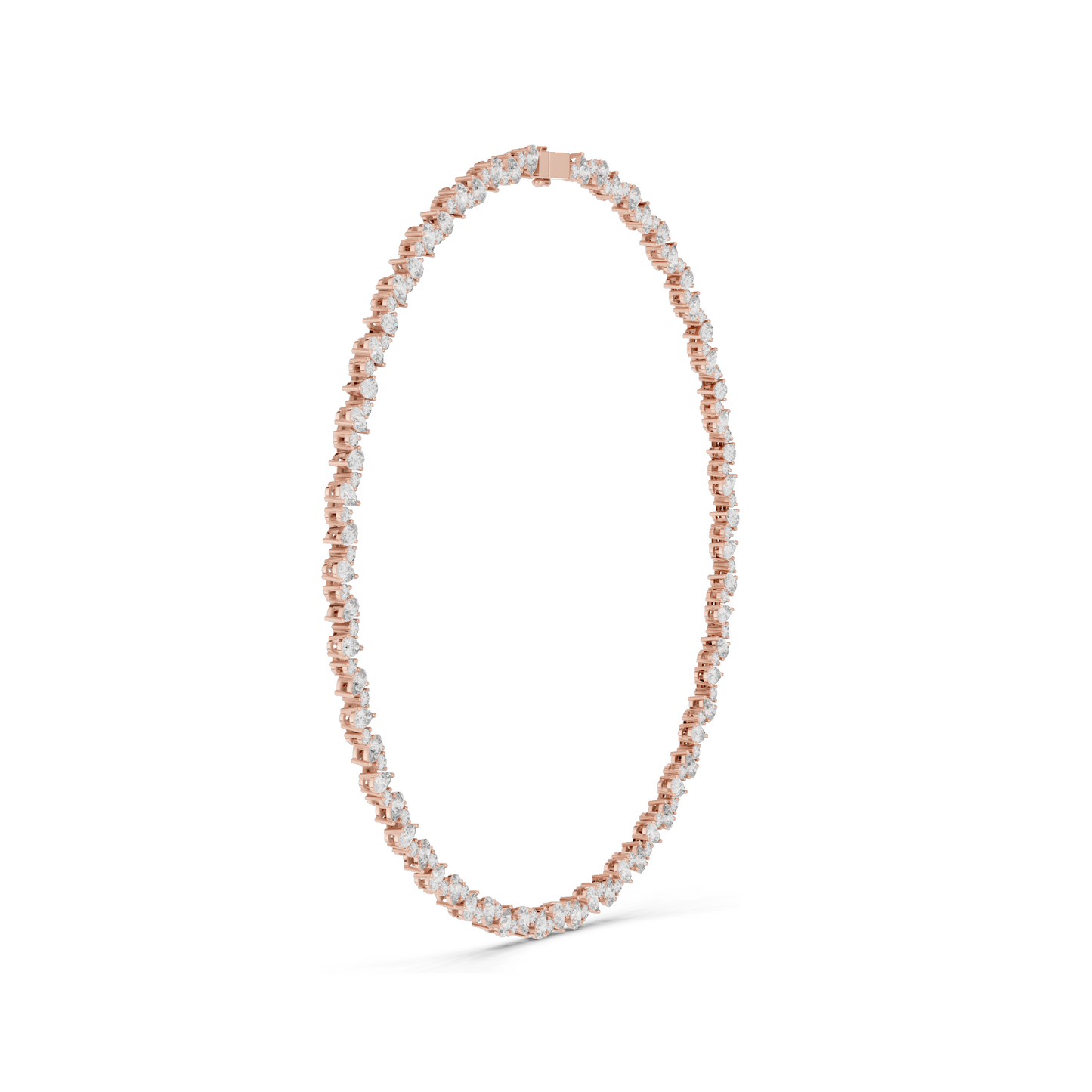14.289 CT Lab-Grown Diamond Necklace | VVS-VS Clarity | CVD Diamonds in 18KT, 14KT Gold | Rose, Yellow, White Gold | Luxury Fine Jewelry