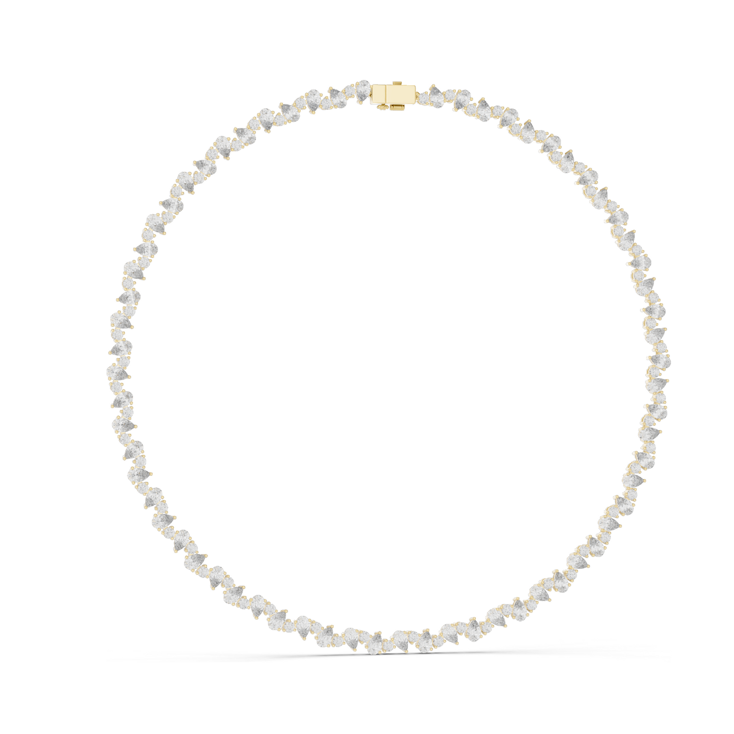 14.289 CT Lab-Grown Diamond Necklace | VVS-VS Clarity | CVD Diamonds in 18KT, 14KT Gold | Rose, Yellow, White Gold | Luxury Fine Jewelry