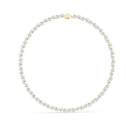 14.289 CT Lab-Grown Diamond Necklace | VVS-VS Clarity | CVD Diamonds in 18KT, 14KT Gold | Rose, Yellow, White Gold | Luxury Fine Jewelry