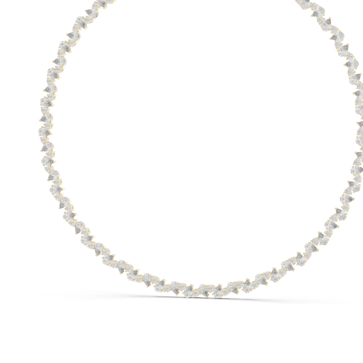 14.289 CT Lab-Grown Diamond Necklace | VVS-VS Clarity | CVD Diamonds in 18KT, 14KT Gold | Rose, Yellow, White Gold | Luxury Fine Jewelry