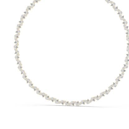 14.289 CT Lab-Grown Diamond Necklace | VVS-VS Clarity | CVD Diamonds in 18KT, 14KT Gold | Rose, Yellow, White Gold | Luxury Fine Jewelry