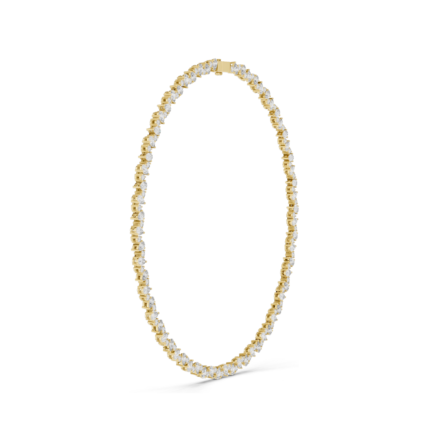 14.289 CT Lab-Grown Diamond Necklace | VVS-VS Clarity | CVD Diamonds in 18KT, 14KT Gold | Rose, Yellow, White Gold | Luxury Fine Jewelry