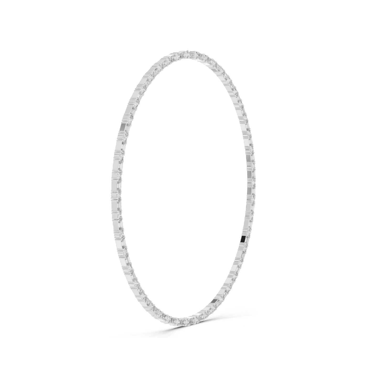 18.446 CT Lab Grown Diamond Necklace | Round & Baguette Cut | 18KT, 14KT, 18KT Gold | Rose, Yellow, White Gold | Luxury Fine Jewelry