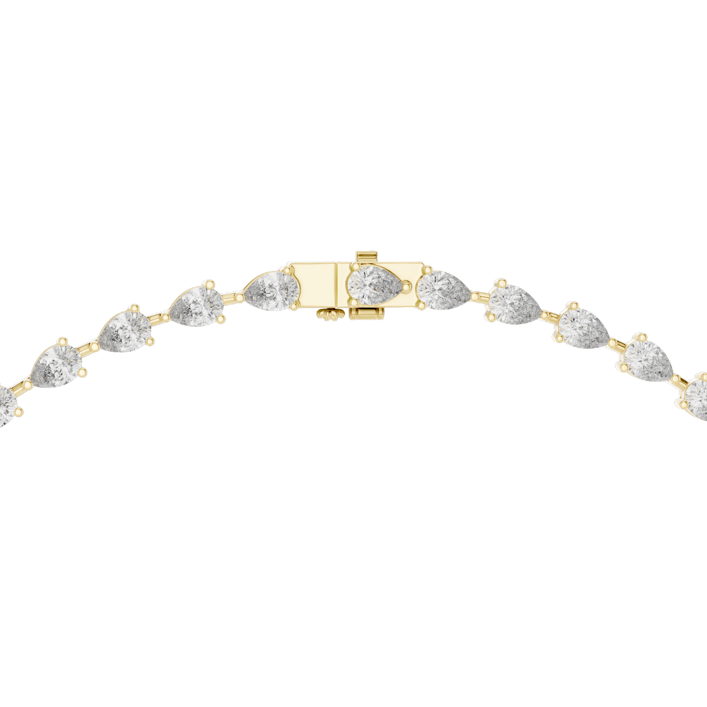 22.98 CT Lab-Created VVS-VS EF CVD Diamond Necklace | Pear Cut Diamonds | 18KT, 14KT, Rose, Yellow, White Gold | Luxury Fine Jewelry