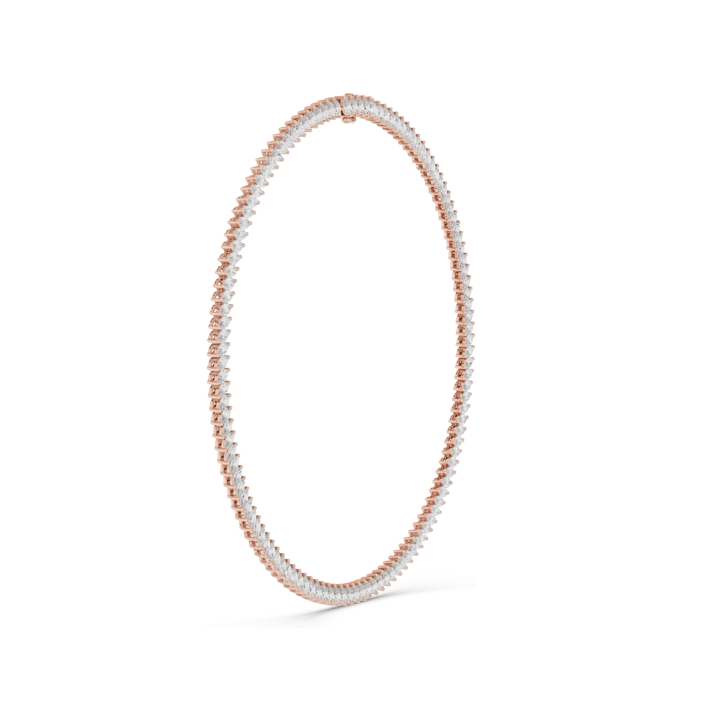 18.6 CT Lab-Created VVS-VS EF CVD Diamond Necklace | Marquise Cut Diamonds | 18KT, 14KT, Rose, Yellow, White Gold | Luxury Fine Jewelry
