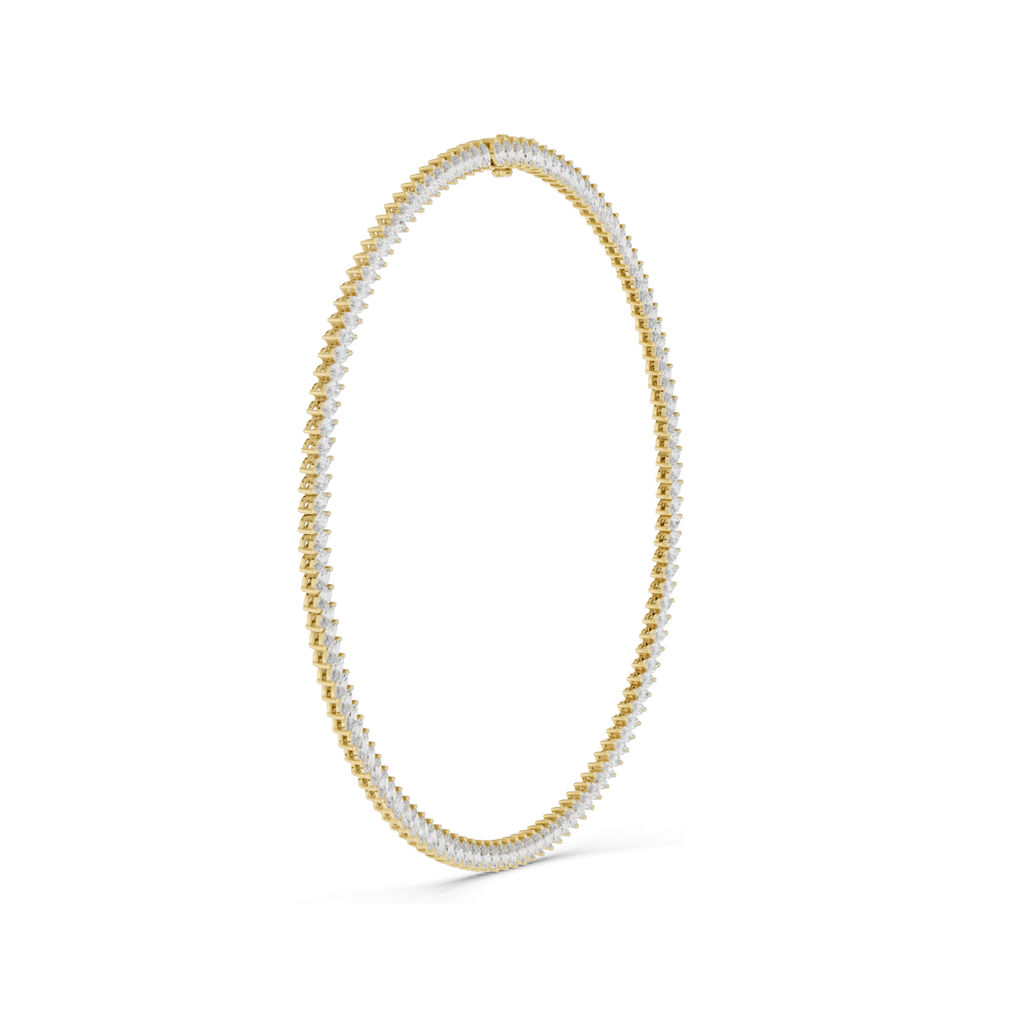 18.6 CT Lab-Created VVS-VS EF CVD Diamond Necklace | Marquise Cut Diamonds | 18KT, 14KT, Rose, Yellow, White Gold | Luxury Fine Jewelry