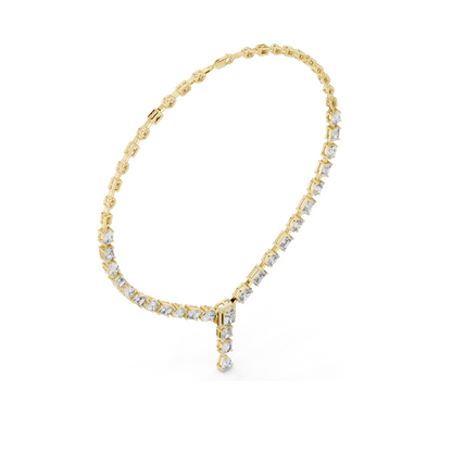 21.178 CT Lab-Grown Diamond Necklace | VVS-VS Clarity, EF Color | 18KT, 14KT, Rose, Yellow, White Gold | Luxury Fine Jewelry
