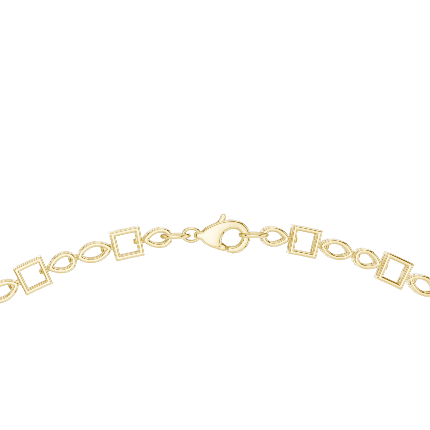 23.22 CT Lab-Created VVS-VS EF CVD Diamond Necklace | Princess Cut Diamonds | 18KT, 14KT, Rose, Yellow, White Gold | Luxury Fine Jewelry