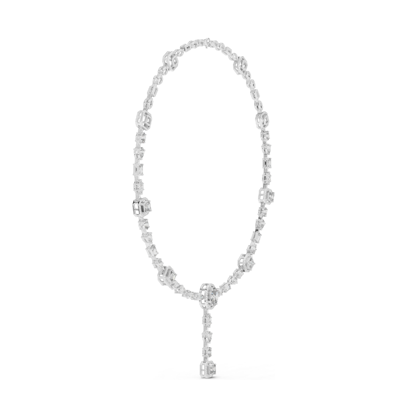 12.06 CT Lab-Created VVS-VS EF CVD Diamond Necklace | 18KT, 14KT, Rose, Yellow, White Gold | Luxury Fine Jewelry