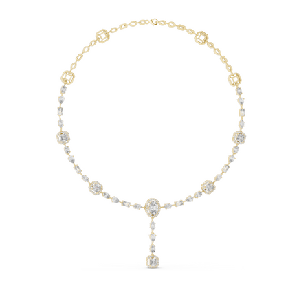 12.06 CT Lab-Created VVS-VS EF CVD Diamond Necklace | 18KT, 14KT, Rose, Yellow, White Gold | Luxury Fine Jewelry