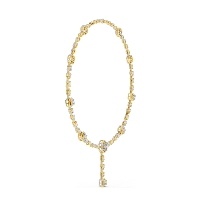 12.06 CT Lab-Created VVS-VS EF CVD Diamond Necklace | 18KT, 14KT, Rose, Yellow, White Gold | Luxury Fine Jewelry