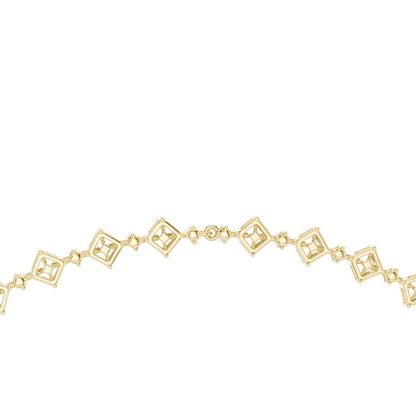 18.78 CT Lab-Created VVS-VS EF CVD Diamond Necklace | Emerald, Round, Princess Cut | 18KT, 14KT, Rose, Yellow, White Gold | Luxury Fine Jewelry