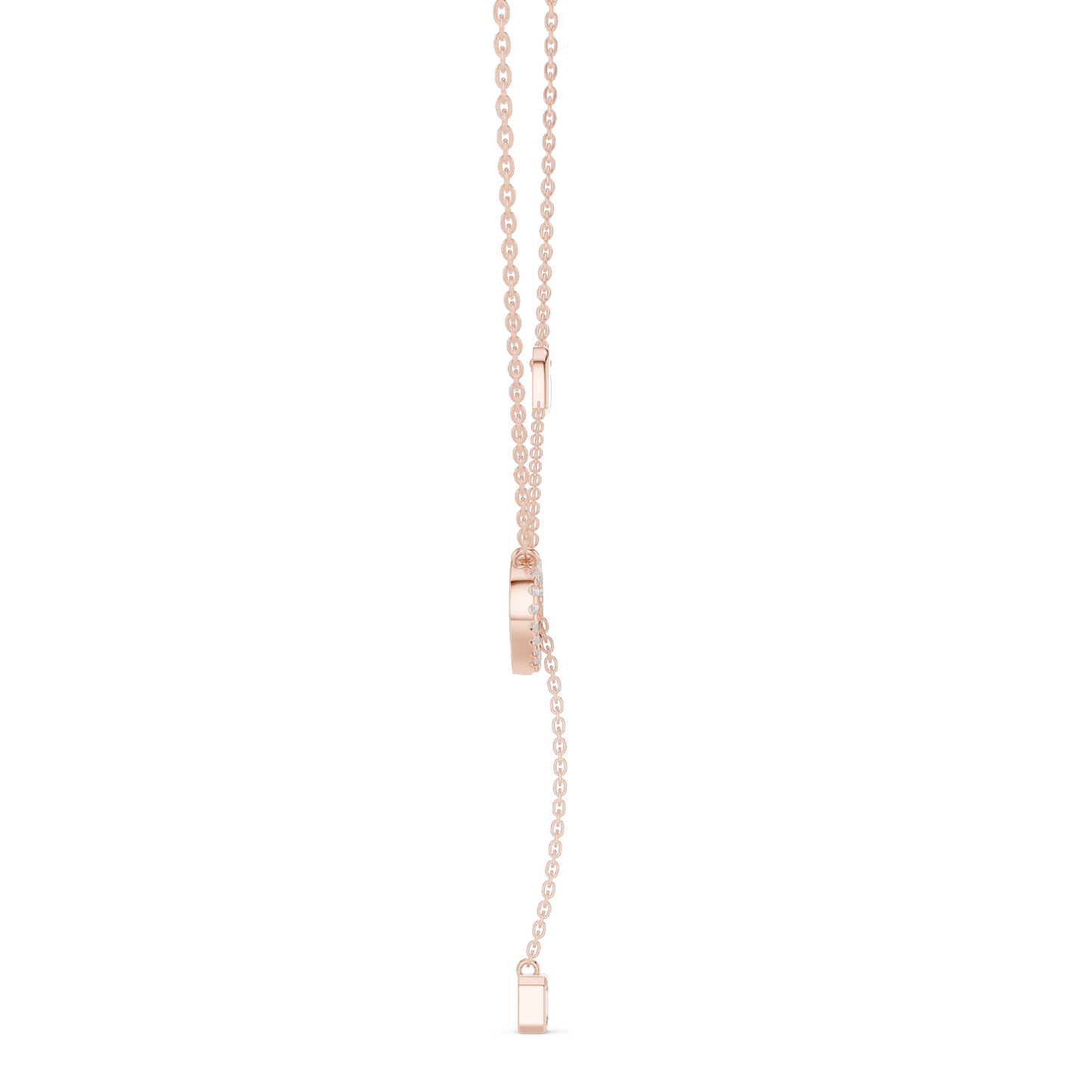 0.3 CT Lab Diamond Heart Necklace | 18KT, 14KT Rose, Yellow, White Gold | Luxury Fine Jewelry with VVS-VS EF CVD Diamonds