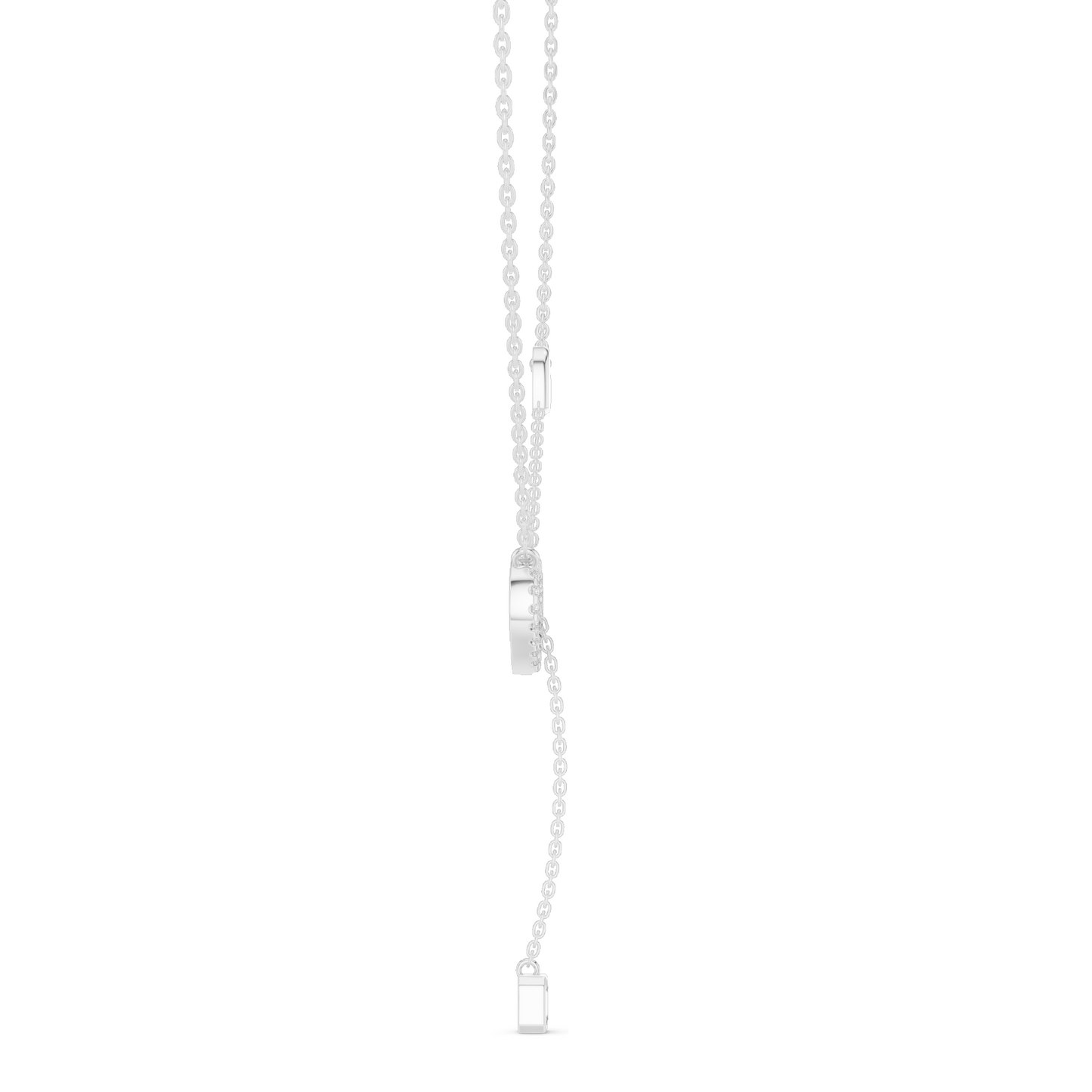 0.3 CT Lab Diamond Heart Necklace | 18KT, 14KT Rose, Yellow, White Gold | Luxury Fine Jewelry with VVS-VS EF CVD Diamonds
