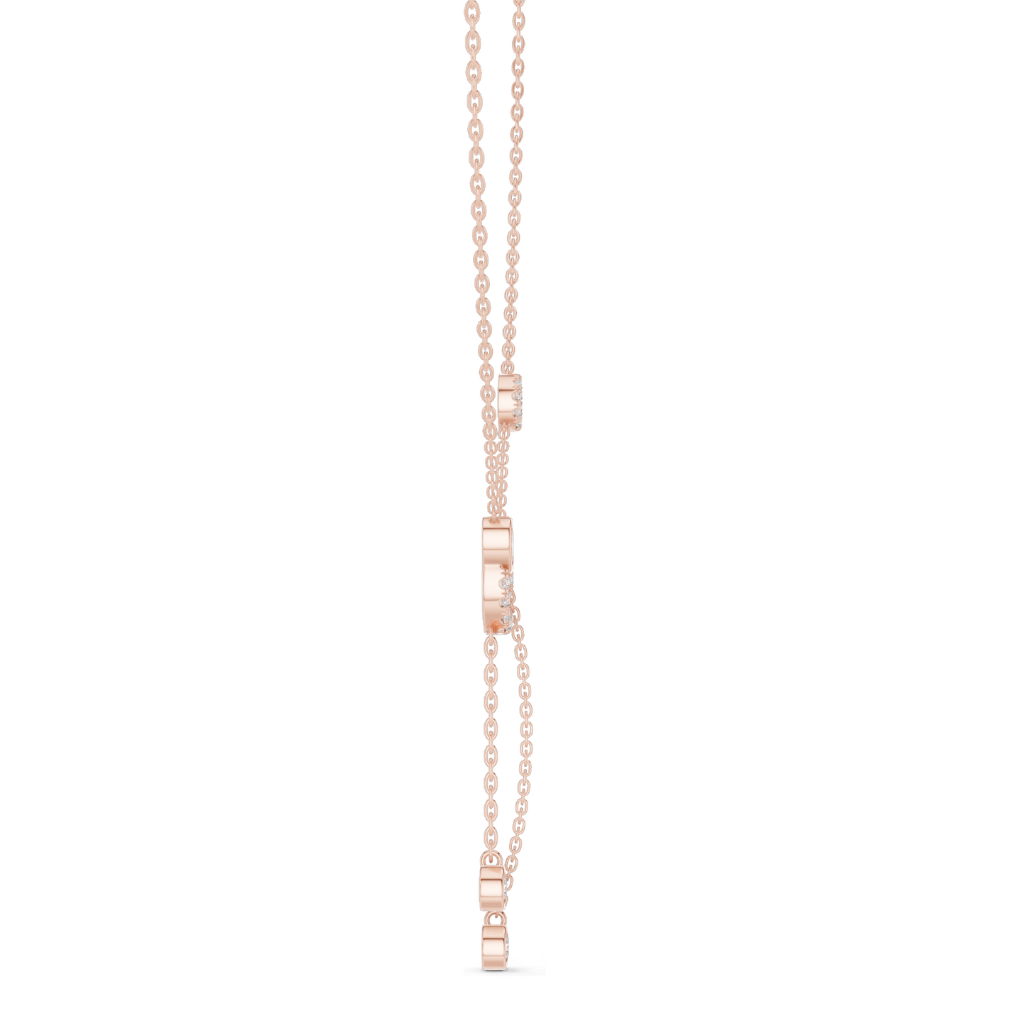 0.463 CT Lab-Created Diamond Y-Necklace | 18KT, 14KT Gold & 925 Silver | Rose, Yellow, White Gold | Luxury Fine Jewelry Pendant