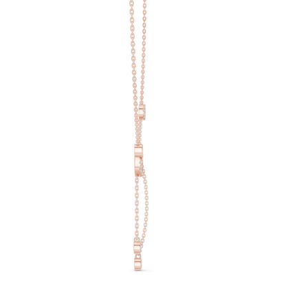 0.463 CT Lab-Created Diamond Y-Necklace | 18KT, 14KT Gold & 925 Silver | Rose, Yellow, White Gold | Luxury Fine Jewelry Pendant
