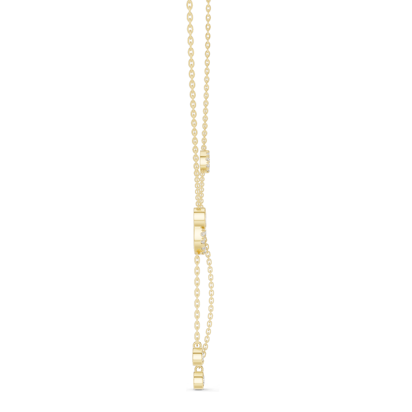0.463 CT Lab-Created Diamond Y-Necklace | 18KT, 14KT Gold & 925 Silver | Rose, Yellow, White Gold | Luxury Fine Jewelry Pendant