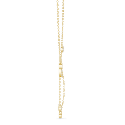 0.463 CT Lab-Created Diamond Y-Necklace | 18KT, 14KT Gold & 925 Silver | Rose, Yellow, White Gold | Luxury Fine Jewelry Pendant