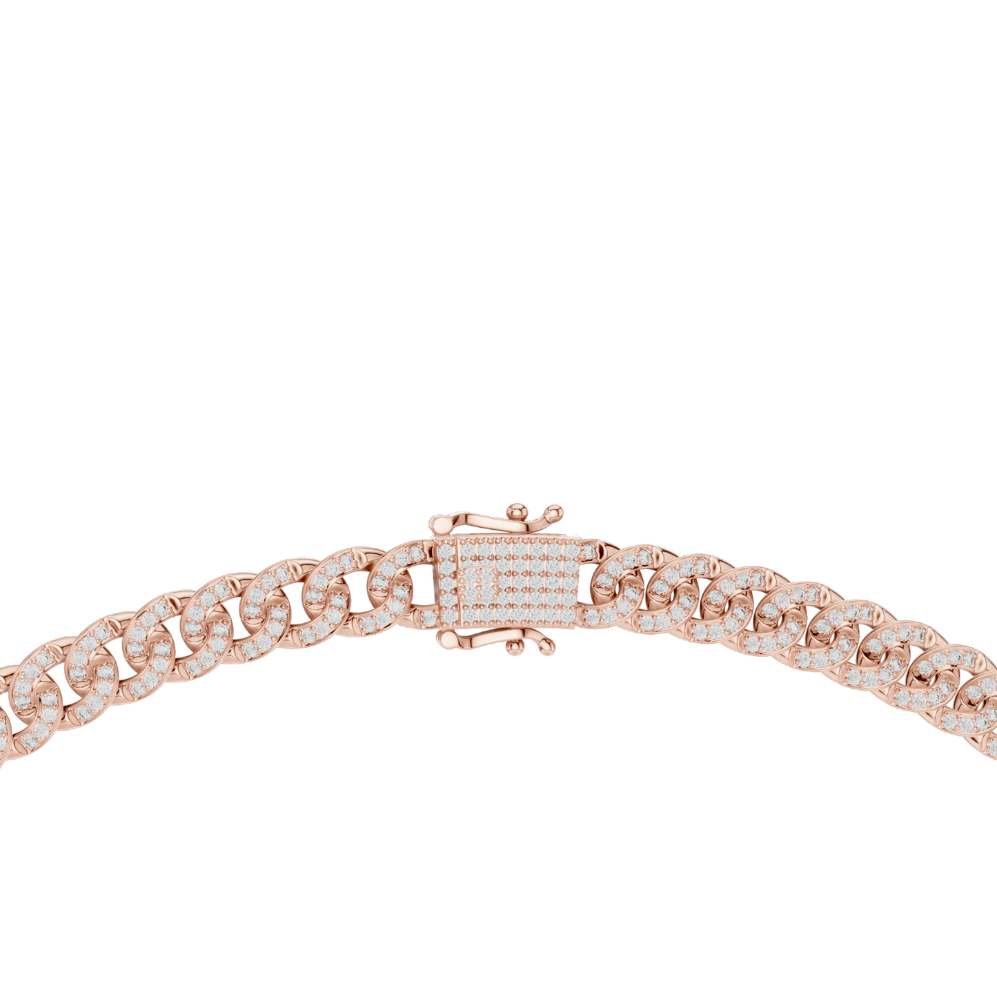 7.208 CT Lab-Created VVS-VS EF CVD Diamond Cuban Link Necklace | Round Brilliant Cut | 18KT, 14KT, Rose, Yellow, White Gold | 81.3g Fine Jewelry