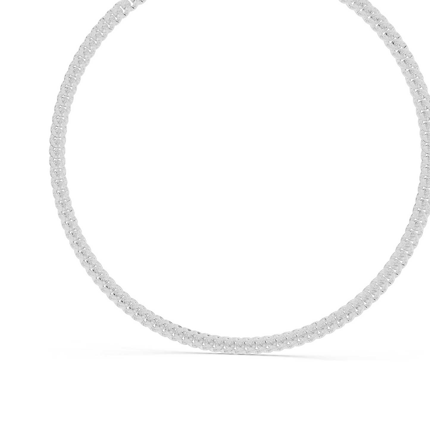 7.208 CT Lab-Created VVS-VS EF CVD Diamond Cuban Link Necklace | Round Brilliant Cut | 18KT, 14KT, Rose, Yellow, White Gold | 81.3g Fine Jewelry