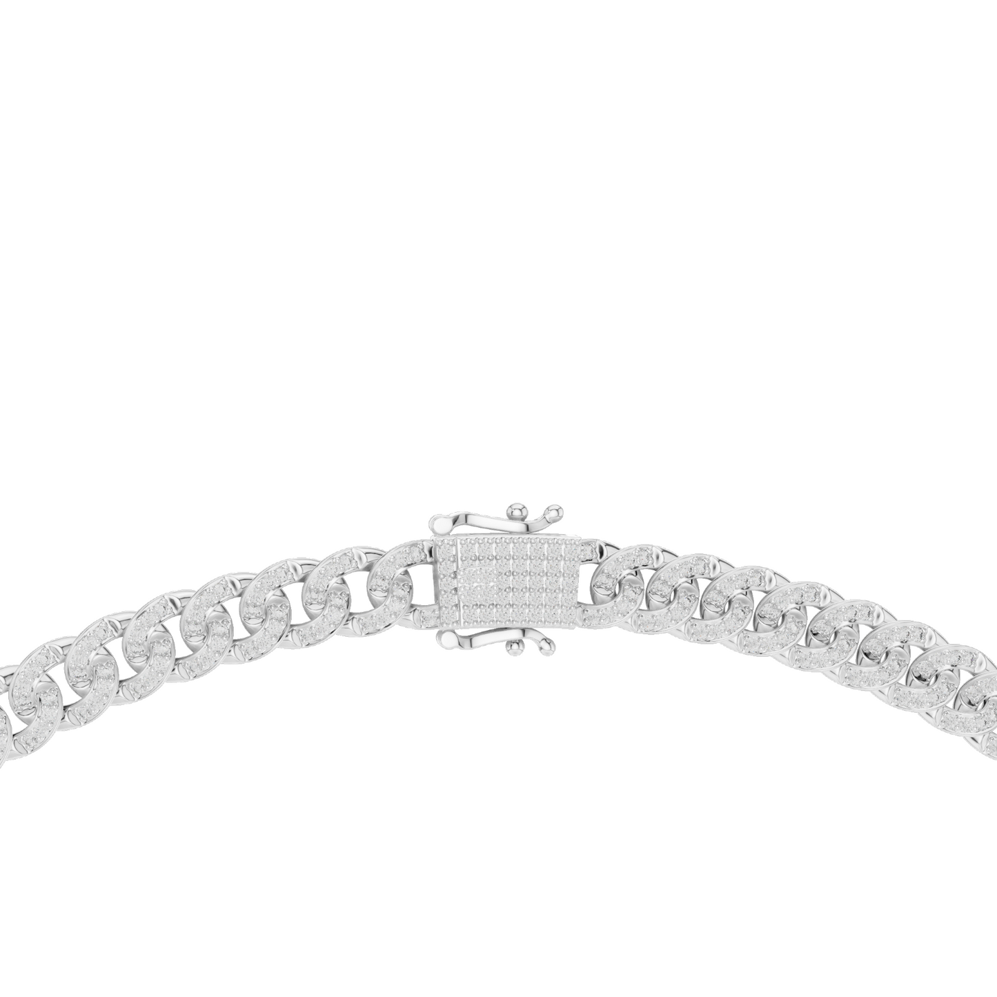 7.208 CT Lab-Created VVS-VS EF CVD Diamond Cuban Link Necklace | Round Brilliant Cut | 18KT, 14KT, Rose, Yellow, White Gold | 81.3g Fine Jewelry