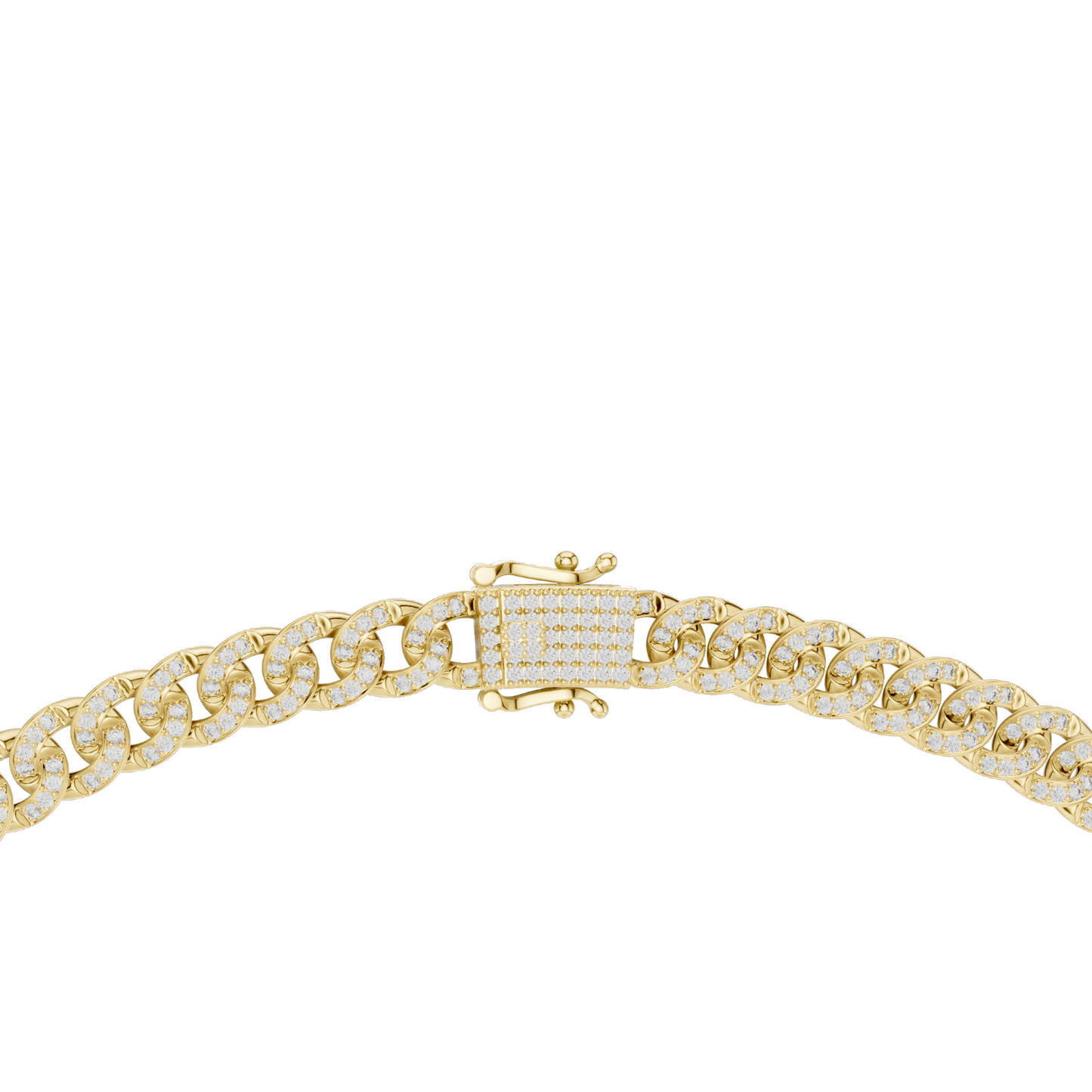 7.208 CT Lab-Created VVS-VS EF CVD Diamond Cuban Link Necklace | Round Brilliant Cut | 18KT, 14KT, Rose, Yellow, White Gold | 81.3g Fine Jewelry