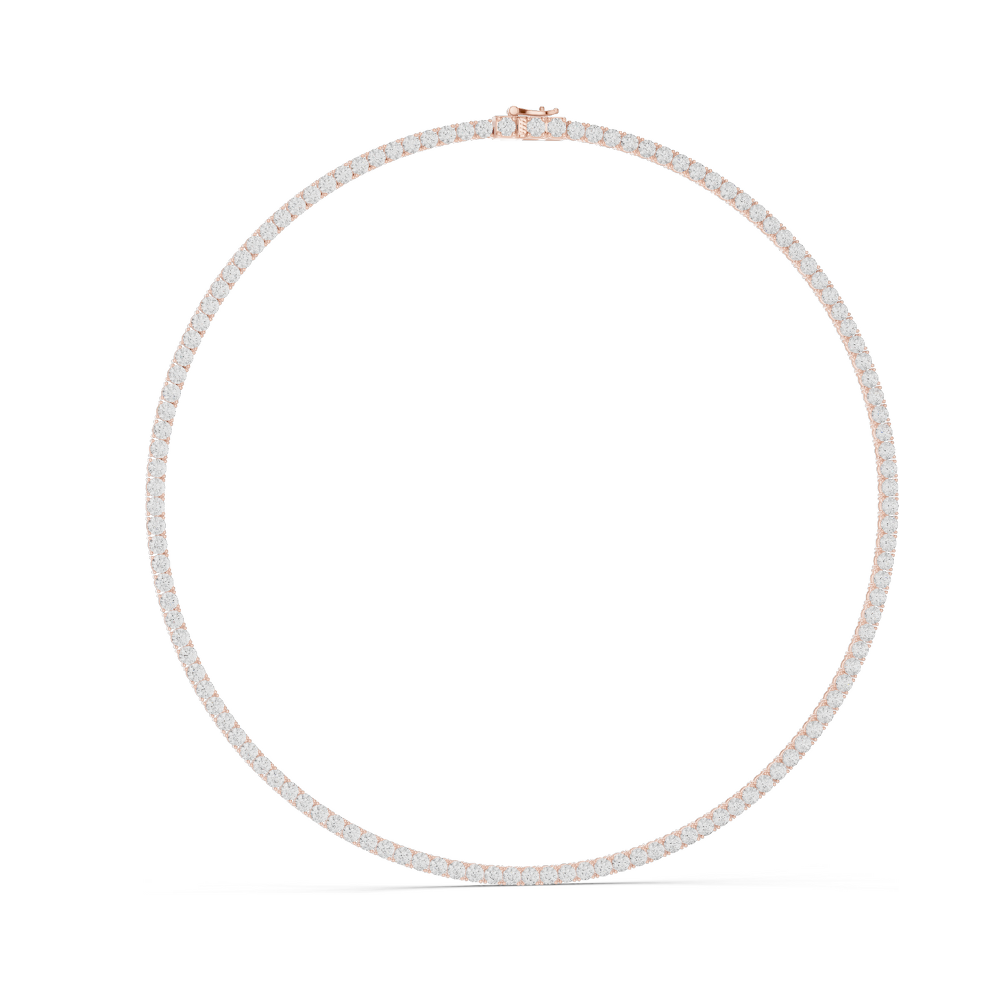 37.2 CT Lab-Created VVS-VS EF CVD Diamond Necklace | Brilliant Cut Diamonds | 18KT, 14KT, Rose, Yellow, White Gold | Luxury Fine Jewelry