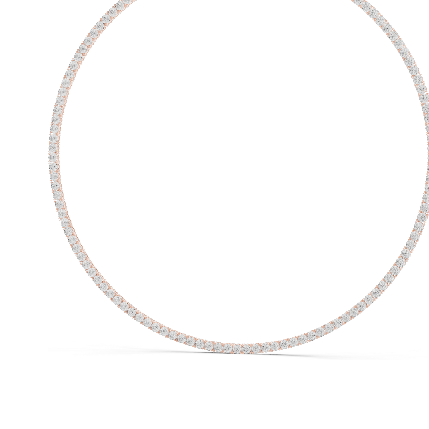 37.2 CT Lab-Created VVS-VS EF CVD Diamond Necklace | Brilliant Cut Diamonds | 18KT, 14KT, Rose, Yellow, White Gold | Luxury Fine Jewelry