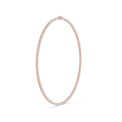 37.2 CT Lab-Created VVS-VS EF CVD Diamond Necklace | Brilliant Cut Diamonds | 18KT, 14KT, Rose, Yellow, White Gold | Luxury Fine Jewelry