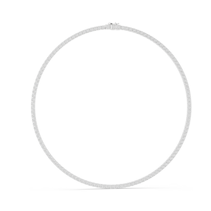 37.2 CT Lab-Created VVS-VS EF CVD Diamond Necklace | Brilliant Cut Diamonds | 18KT, 14KT, Rose, Yellow, White Gold | Luxury Fine Jewelry